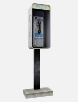 New York Street Pay Phone Props