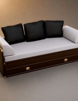 Modern Living Room Sofa 3D Model AQ3D