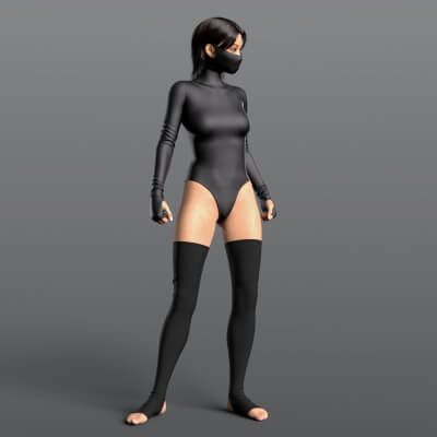 Click here to see preview images for "Bodysuit Mask and Stockings 02v G8F" Bodysuit Mask and Stockings 02v G8F