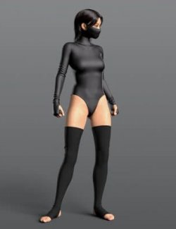 Bodysuit Mask and Stockings 02v G8F