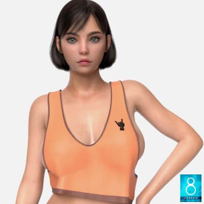 Click here to see preview images for "V-Neck Cropped Tank Top for Genesis 8" V-Neck Cropped Tank Top for Genesis 8