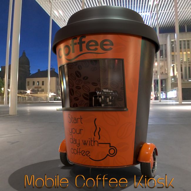 Click here to see preview images for "AJ Mobile Coffee Kiosk" AJ Mobile Coffee Kiosk