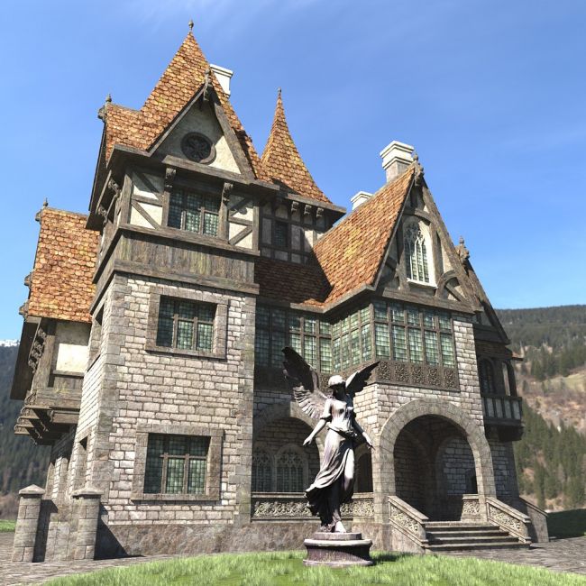 Click here to see preview images for "The Mansion for Daz Studio" The Mansion for Daz Studio
