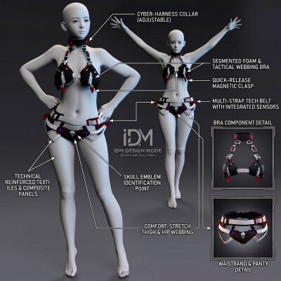 Click here to see preview images for "IDM Cyber-Top Set Outfit G9" IDM Cyber-Top Set Outfit G9