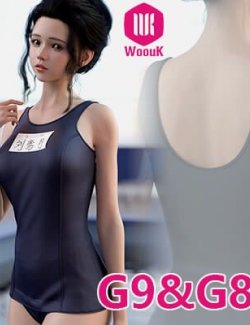 dForce WUK Old Swimsuit for Genesis 9, 8 and 8.1 Female