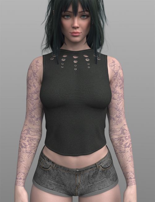 Click here to see preview images for "X-Fashion Raw Attitude Outfit for Genesis 8 and Genesis 9 Female(s)" X-Fashion Raw Attitude Outfit for Genesis 8 and Genesis 9 Female(s)