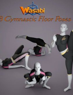 Wasabi Gymnastic Floor Poses for Genesis 9 Female