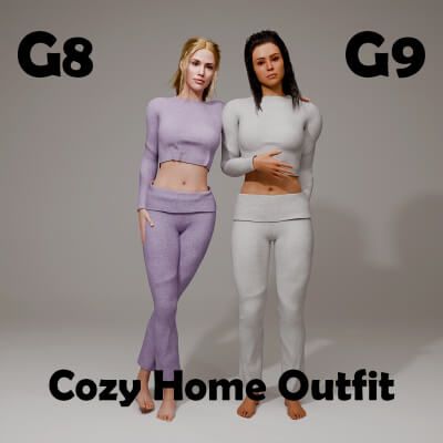 Click here to see preview images for "Cozy Home Outfit for Genesis 8 Female - Genesis 9" Cozy Home Outfit for Genesis 8 Female - Genesis 9