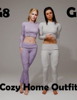Cozy Home Outfit for Genesis 8 Female - Genesis 9