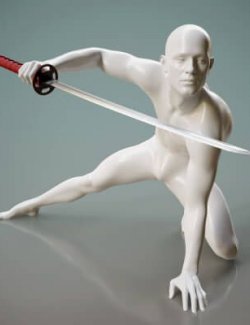 Modern Katana Blade Prop and Pose G9