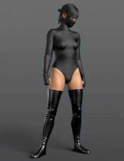 Bodysuit Mask and High Boots 4v G9