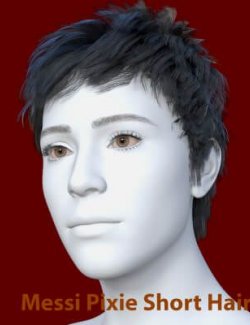 RS Hair- Messy Pixie Cut Short Hair for Genesis 9
