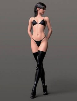 High Boots 4v Panties Straps 4v Bra 03v G9