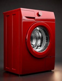 Modern Washing Machine 3D Model AQ3D