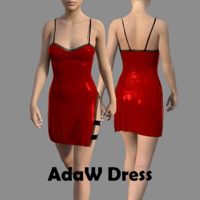 Click here to see preview images for "AdaW Dress for Genesis 8 Female" AdaW Dress for Genesis 8 Female