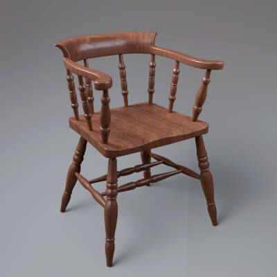 Click here to see preview images for "Wooden Armchair 3D Model – Classic Vintage Furniture" Wooden Armchair 3D Model – Classic Vintage Furniture