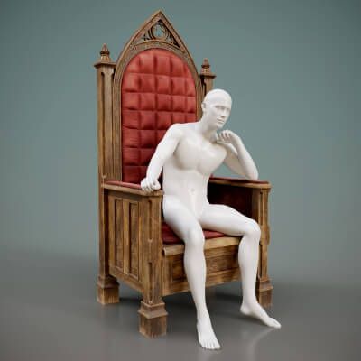 Click here to see preview images for "Medieval Wooden Throne Prop and Pose G9" Medieval Wooden Throne Prop and Pose G9