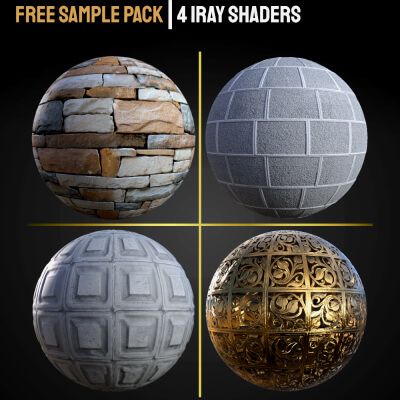 Click here to see preview images for "Free Sample Pack — 4 HQ Architectural Shaders + Preset" Free Sample Pack — 4 HQ Architectural Shaders + Preset
