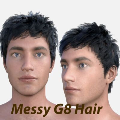Click here to see preview images for "RS Hair – Messy Pixie Cut Short Hair for Genesis 8" RS Hair – Messy Pixie Cut Short Hair for Genesis 8