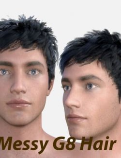 RS Hair – Messy Pixie Cut Short Hair for Genesis 8