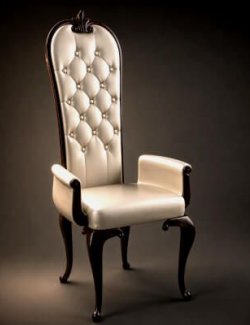 Luxury Royal Throne Chair 3D Model AQ3D