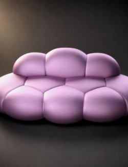 Modern Cloud Sofa 3D Model AQ3D