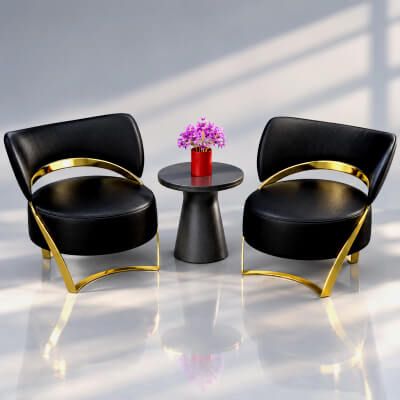 Click here to see preview images for "Modern Lounge Chair Set With Side Table 3D Model AQ3D" Modern Lounge Chair Set With Side Table 3D Model AQ3D