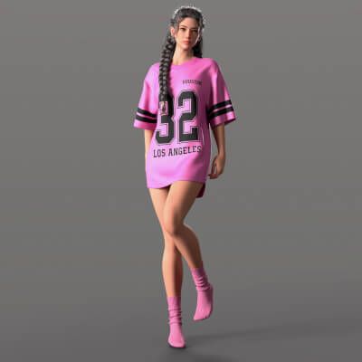 Click here to see preview images for "Oversize T-Shirt and Socks G9" Oversize T-Shirt and Socks G9