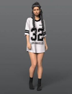 Oversize T-Shirt and Socks G8F