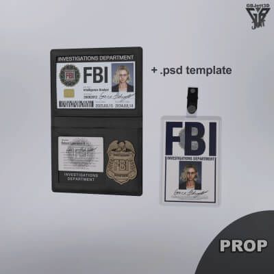 Click here to see preview images for "GBJ FBI ID Badges Collection" GBJ FBI ID Badges Collection