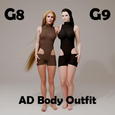 Click here to see preview images for "AD Body Outfit for Genesis 8 Female - Genesis 9" AD Body Outfit for Genesis 8 Female - Genesis 9