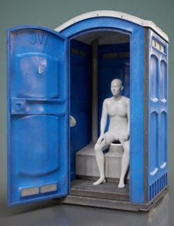 Portable Toilet Cabin Prop with Pose G8 G9