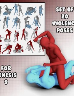 Set of 20 Violence Poses for Genesis 9