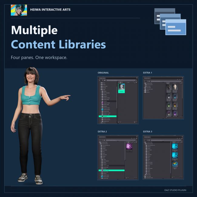 Multiple Content Libraries for Daz3D