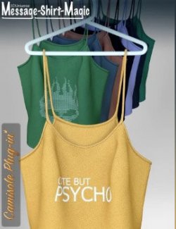 Message-Shirt-Magic Camisole Plugin for Genesis 8 Female
