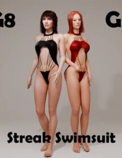 Streak Swimsuit for Genesis 8 Female - Genesis 9