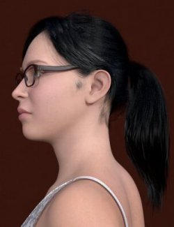 RS Hair - Mid Ponytail Hair for Genesis 9