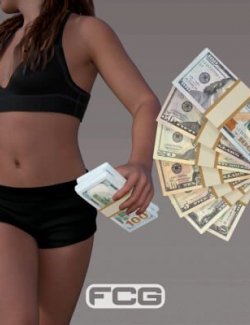 Dollar Bills Hand Prop Bundle for Genesis 9