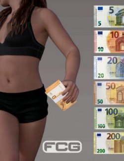 Euro Bills Hand Prop Bundle for Genesis 9