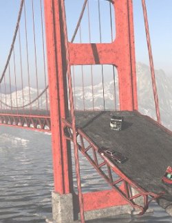 Post-Apocalyptic Bridges Kit for Daz Studio