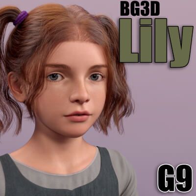 Click here to see preview images for "BG3D Lily for G9" BG3D Lily for G9