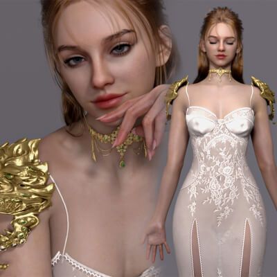 Click here to see preview images for "Galadriel and clothes for Genesis 9" Galadriel and clothes for Genesis 9