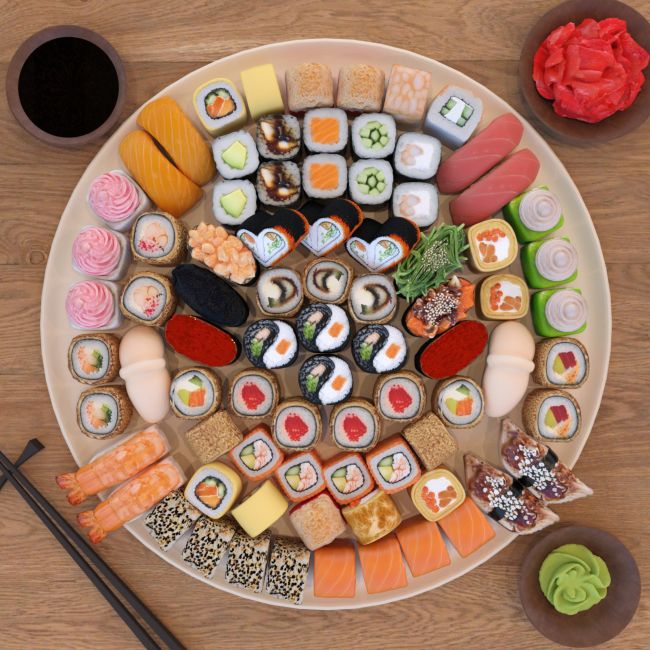 Click here to see preview images for "SAMANT Sushi_PROPS" SAMANT Sushi_PROPS