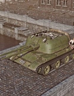 ZSU 57 2 Aa wt for DAZ3D