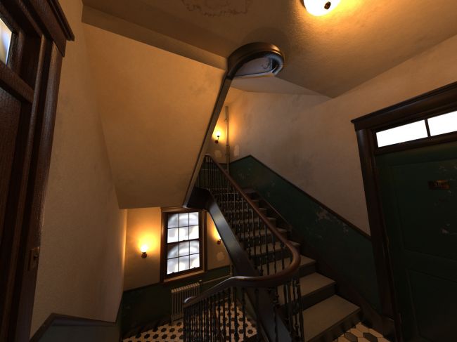 Click here to see preview images for "NYC Tenement Staircase for DAZ Studio" NYC Tenement Staircase for DAZ Studio