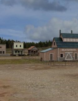 Western Town Set 1 for DAZ Studio