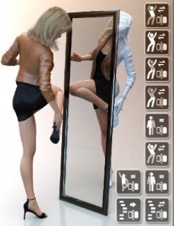 Daz Studio 4 Scene Tools Set 3 - Pose Symmetry
