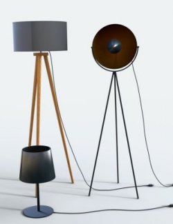 Floor Lamps for DAZ Studio