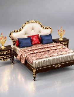Luxury Modern Bed 3d Model Elegant Bedroom Furniture