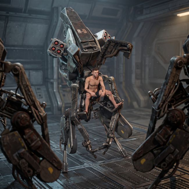 Click here to see preview images for "R-9 Assault Walker for Poser" R-9 Assault Walker for Poser
